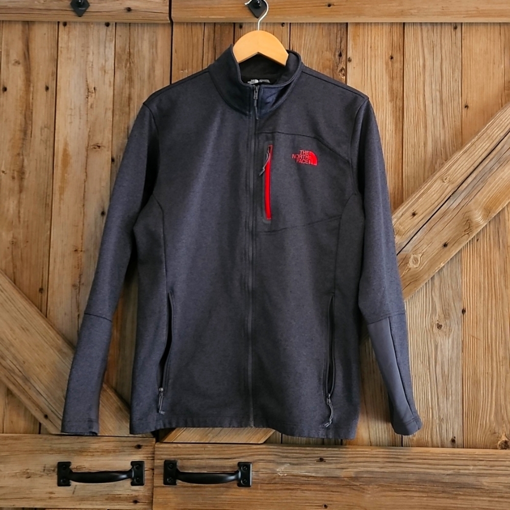 The North Face Grey zip up jacket Size L